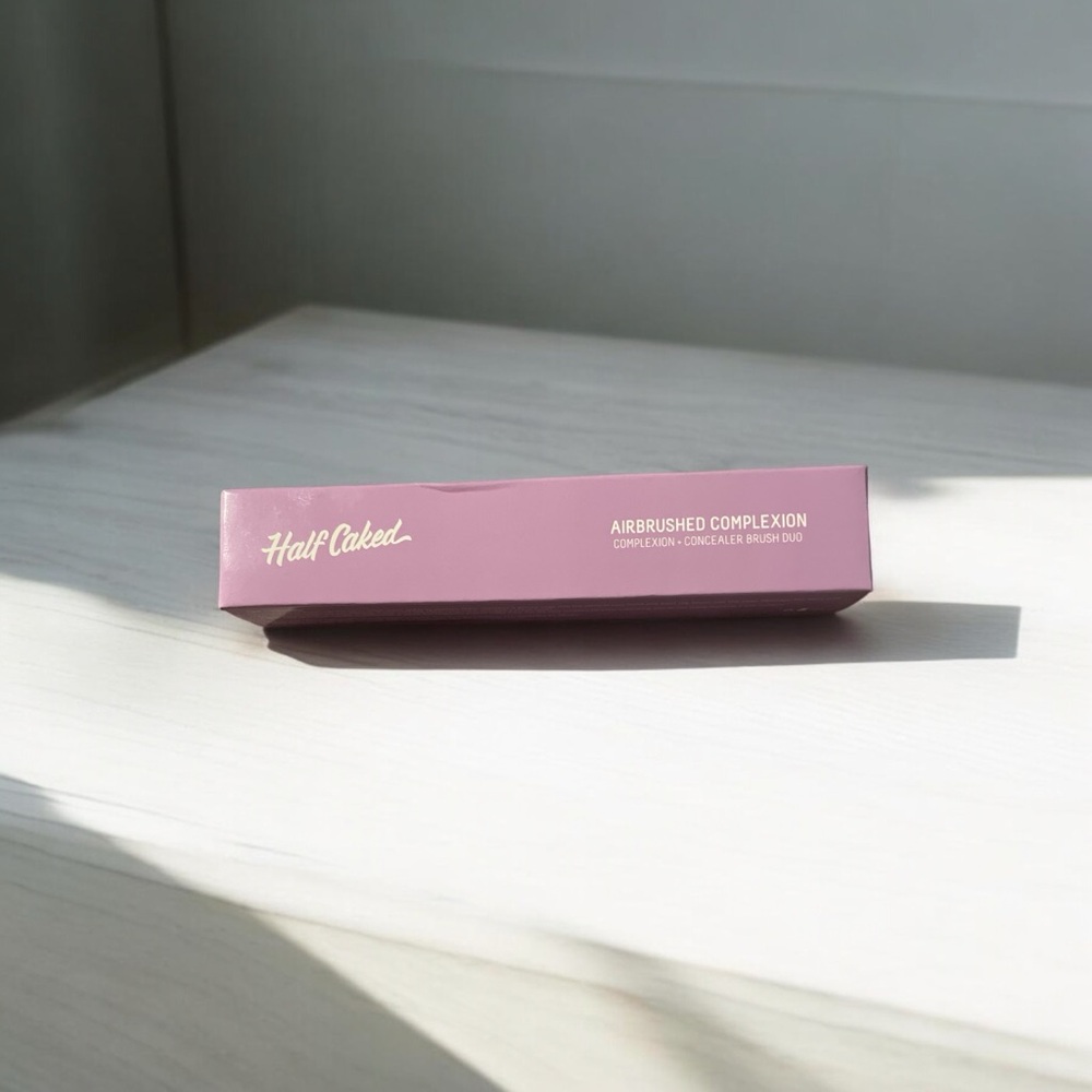 Half Caked Airbrushed Complexion complexion+Concealer Brush Duo beauty makeup